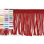 6 inch poly Chainette fringe- 10 Yards
