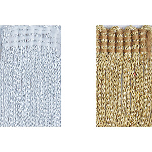 4 inch Long Metallic Chainette Fringe - 10 Yard Roll