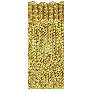 6 inch Metallic Chainette fringe by the yard